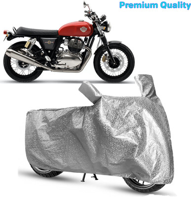 LifoDora Waterproof Two Wheeler Cover for Royal Enfield(Interceptor 650, Silver)