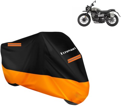 Horseyaart Waterproof Two Wheeler Cover for Triumph(Street Scrambler BS6, Orange)