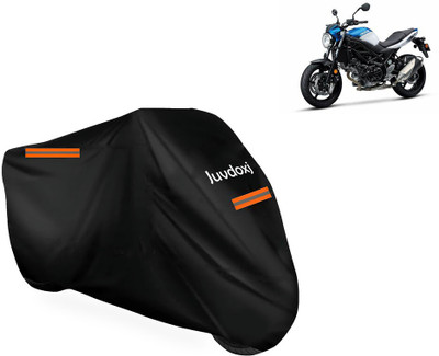 Juvdoxj Waterproof Two Wheeler Cover for Suzuki(SV 650, Black)