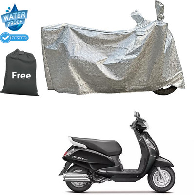 CODOKI Waterproof Two Wheeler Cover for Suzuki(Access 125, Silver)