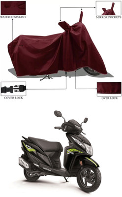 Mdstar Waterproof Two Wheeler Cover for Honda(Dio, Maroon)