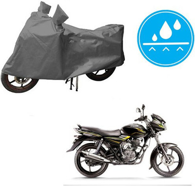 DeepShakshi AUTOMOTIVE Waterproof Two Wheeler Cover for Bajaj(Discover 100 DTS-i, Grey)