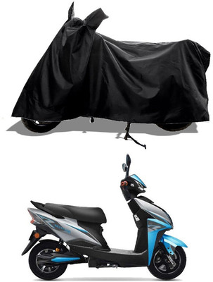 GROFATIK Two Wheeler Cover for Techo Electra(Electra Delux, Black)
