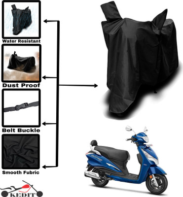 KEDIT Two Wheeler Cover for Universal For Bike(Destini 125, Black)