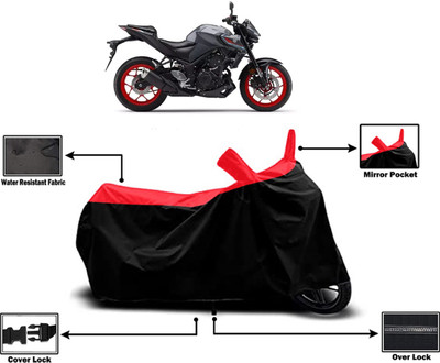 Amexride Two Wheeler Cover for Yamaha(MT 03 BS6, Red)
