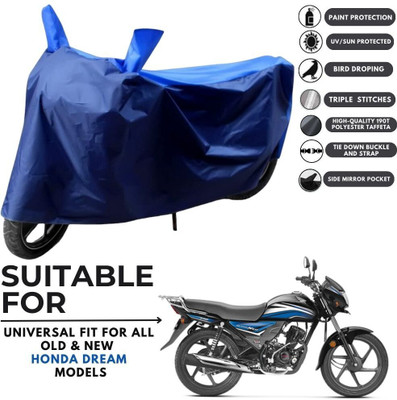 MADAFIYA Two Wheeler Cover for Honda(Dream Neo, Blue, Blue)