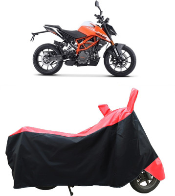 Coxtor Two Wheeler Cover for KTM(125 Duke BS6, Red)