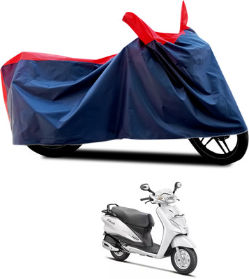 CODOKI Waterproof Two Wheeler Cover for Hero(Duet LX 110CC, Black, Red)
