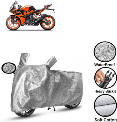 CODOKI Waterproof Two Wheeler Cover for KTM(RC 200 BS6, Silver)