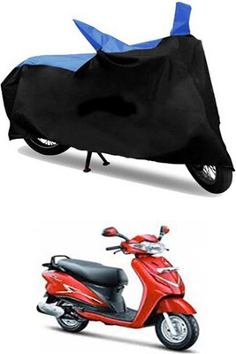 Mdstar Waterproof Two Wheeler Cover for Hero(Duet, Blue, Black)