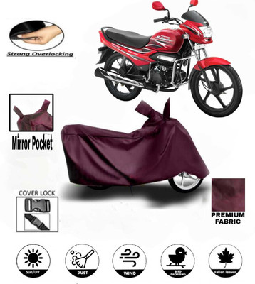 AutoGalaxy Waterproof Two Wheeler Cover for Hero(Super Splendor, Maroon)