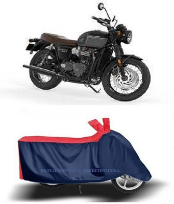 DeepShakshi AUTOMOTIVE Waterproof Two Wheeler Cover for Triumph(Bonneville T120 Black, Blue)