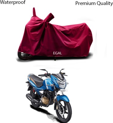 EGAL Waterproof Two Wheeler Cover for TVS(Victor Premium, Maroon)