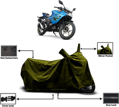 Amexride Two Wheeler Cover for Suzuki(Gixxer SF 150, Green)
