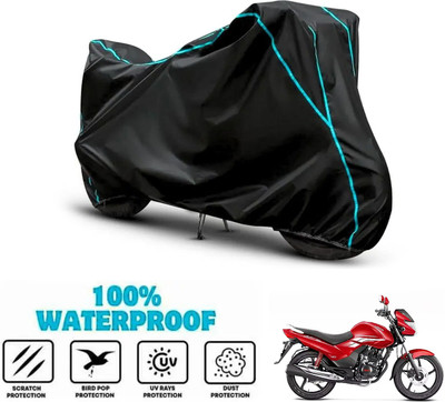 ANTHUB Waterproof Two Wheeler Cover for Hero(Achiever, Black)