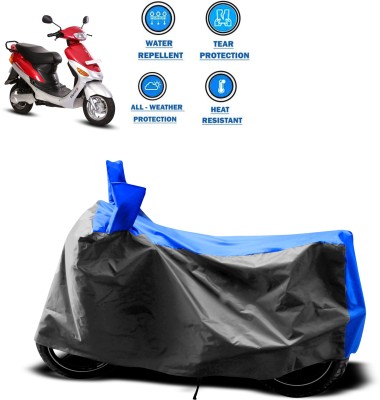 DeepShakshi AUTOMOTIVE Two Wheeler Cover for Hero(Electric E-Sprint, Grey, Blue)