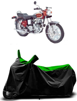 VESMEI Two Wheeler Cover for Royal Enfield(Machismo 500, Green)