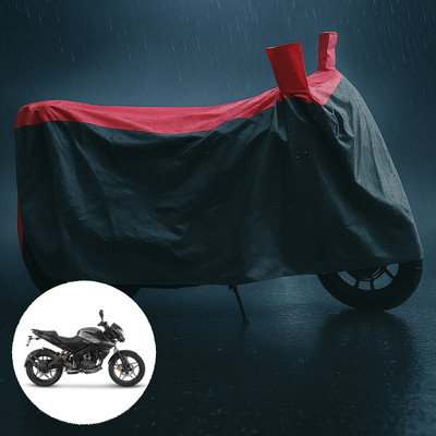 CODOKI Waterproof Two Wheeler Cover for Bajaj(Pulsar 160 NS DTS-i, Grey, Red)