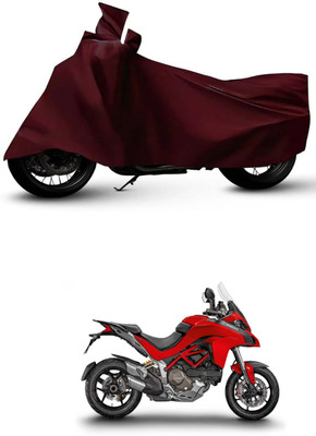 ZEDTEEK Waterproof Two Wheeler Cover for Hero(Multistrada, Maroon)