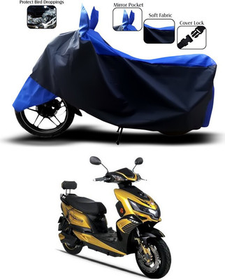 SEBONGO Waterproof Two Wheeler Cover for Okinawa(Praise, Blue, Black)