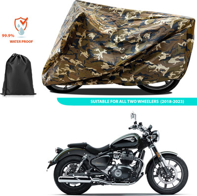 GOSHIV-car and bike accessories Waterproof Two Wheeler Cover for Royal Enfield(Meteor BS6, Yellow)