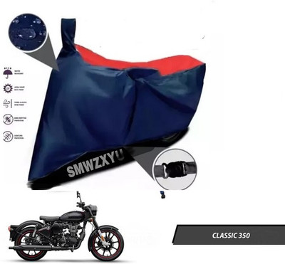 smwzxyu Waterproof Two Wheeler Cover for Royal Enfield(Classic 350, Red, Blue)