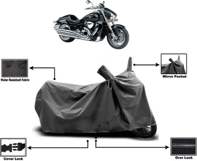 Amexride Two Wheeler Cover for Suzuki(Intruder M1800R, Grey)