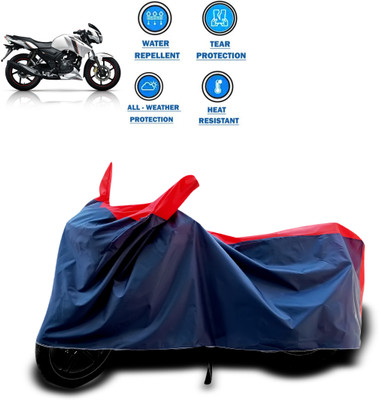 CODOKI Waterproof Two Wheeler Cover for TVS(Apache 150, Red)