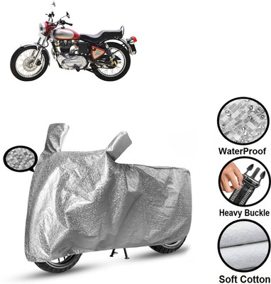 CODOKI Waterproof Two Wheeler Cover for Royal Enfield(Electra 5S, Silver)