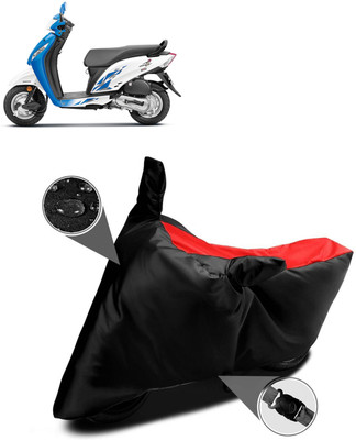 DeepShakshi AUTOMOTIVE Two Wheeler Cover for Honda(Activa i, Red, Black)