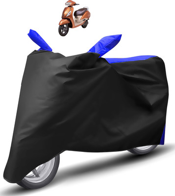 Caronix Two Wheeler Cover for TVS(Jupiter, Blue)