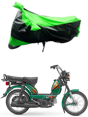 Mdstar Waterproof Two Wheeler Cover for TVS(XL 100 Heavy Duty, Green, Black)