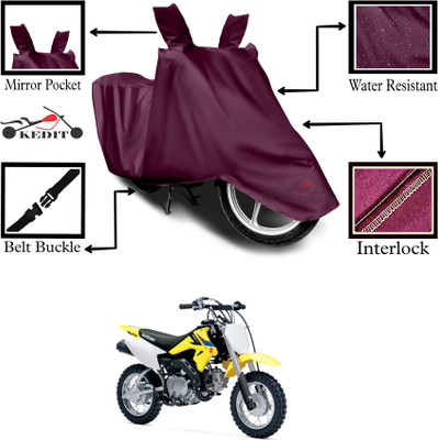 KEDIT Two Wheeler Cover for Suzuki(DR-Z50 BS6, Maroon)