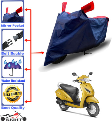 KEDIT Two Wheeler Cover for Honda(Activa 6G, Red, Blue)
