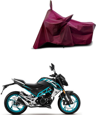 Aoriyon Waterproof Two Wheeler Cover for CFMoto(150NK, Maroon)