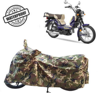 ROYAL AUTO MART Waterproof Two Wheeler Cover for TVS(XL 100, Green, Multicolor)
