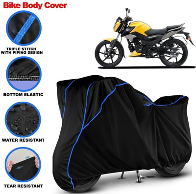 Grizzly Two Wheeler Cover for TVS(Raider, Black, Blue)