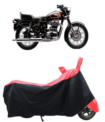 Coxtor Two Wheeler Cover for Royal Enfield(Bullet 350 Twinspark, Red)