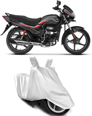 BbcMart Waterproof Two Wheeler Cover for Hero(Passion Plus, Silver)