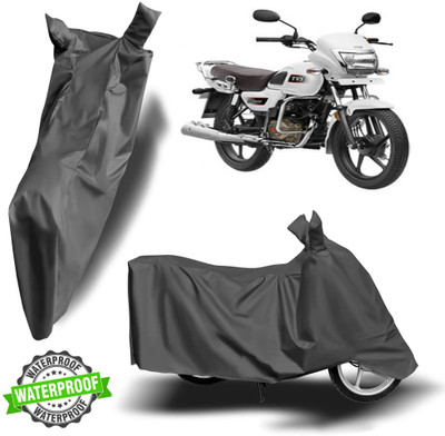 ROYAL AUTO MART Waterproof Two Wheeler Cover for TVS(Radeon, Grey)
