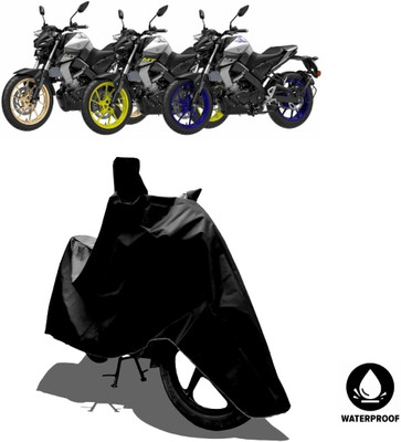 Amexride Waterproof Two Wheeler Cover for Yamaha(MT-15 BS6, Black)