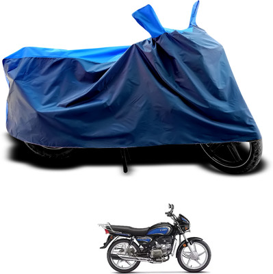 CODOKI Waterproof Two Wheeler Cover for Hero(MotoCorp Splendor Plus, Black, Blue)