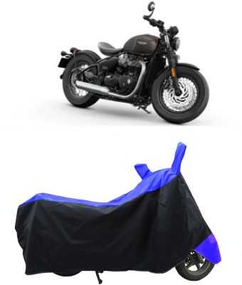 Coxtor Waterproof Two Wheeler Cover for Triumph(Bonneville Bobber BS6, Blue)