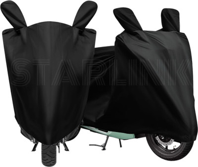 Starlink Waterproof Two Wheeler Cover for Hero(Duet, Black)