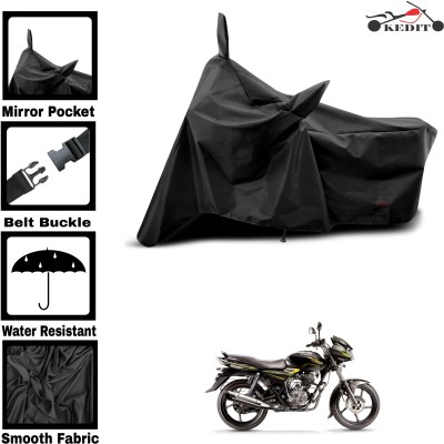 KEDIT Two Wheeler Cover for Universal For Bike(Discover 125 DTS-i, Black)