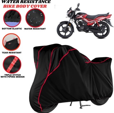 Big fly Two Wheeler Cover for TVS(Star City Plus, Black, Red)