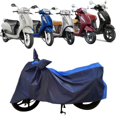 AUTOCAD Waterproof Two Wheeler Cover for Suzuki(Access 125, Blue)