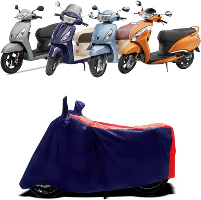 NG Auto Front Two Wheeler Cover for TVS(Jupiter Grande, Blue, Red)