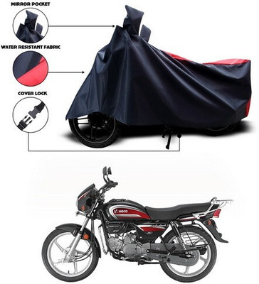 DeepShakshi AUTOMOTIVE Waterproof Two Wheeler Cover for Hero(Splendor Plus, Red)