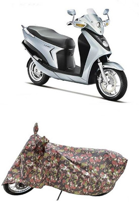 Coxtor Waterproof Two Wheeler Cover for Hero(Leap Hybrid SES BS6, Multicolor)